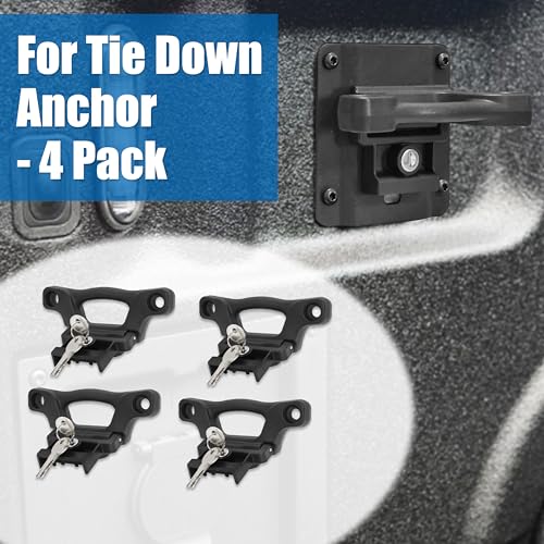 TycoonWon 4 Pack F150 Tie Down Anchors F250 F350 2015 2016 2017 2018 Bed Tie Downs, Replaces for Ford FL3Z-99000A64-B Bed Cleats Box Link Kit - Image 5