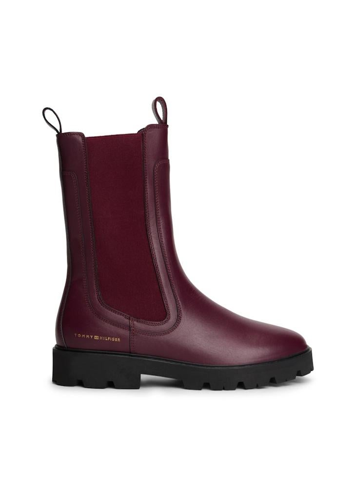 TOMMY HILFIGER Leather Mid Chelsea Boots - Image 1