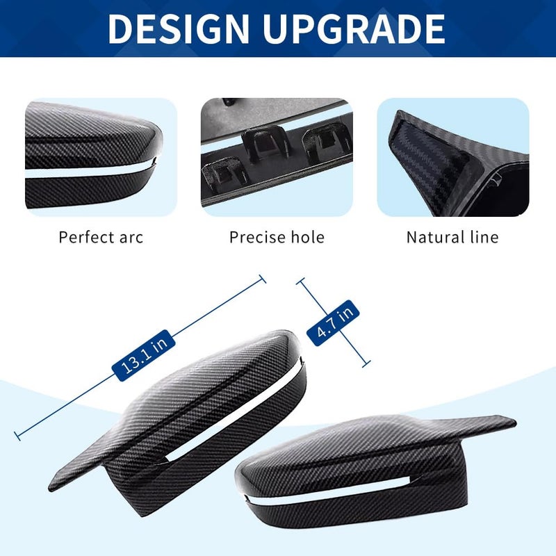 XPHAZZ Side Mirror Cover Compatible with G20 G21 G30 G31 G32 GT G11 G12 G14 G15 G16 (Carbon Fiber Pattern, G20 G30 G32 G11) - Image 4