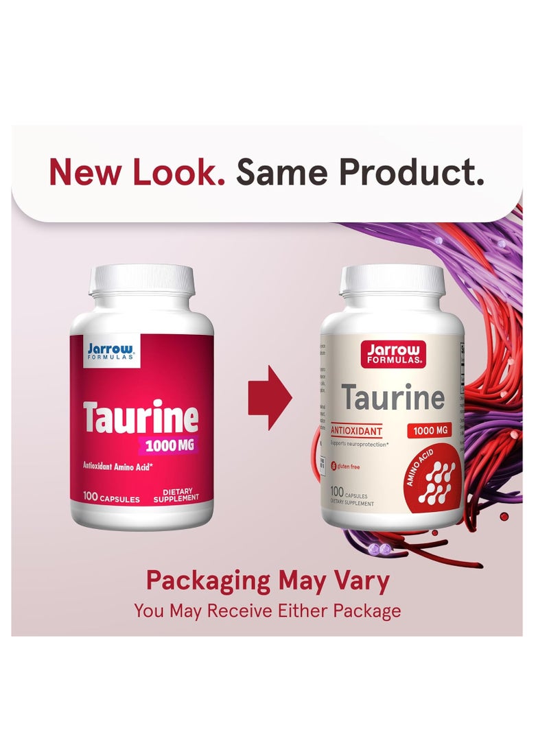 Jarrow - Jarrow Formulas Taurine, Brain & Memory Support, 1000 Mg, 100 Caps - Image 1