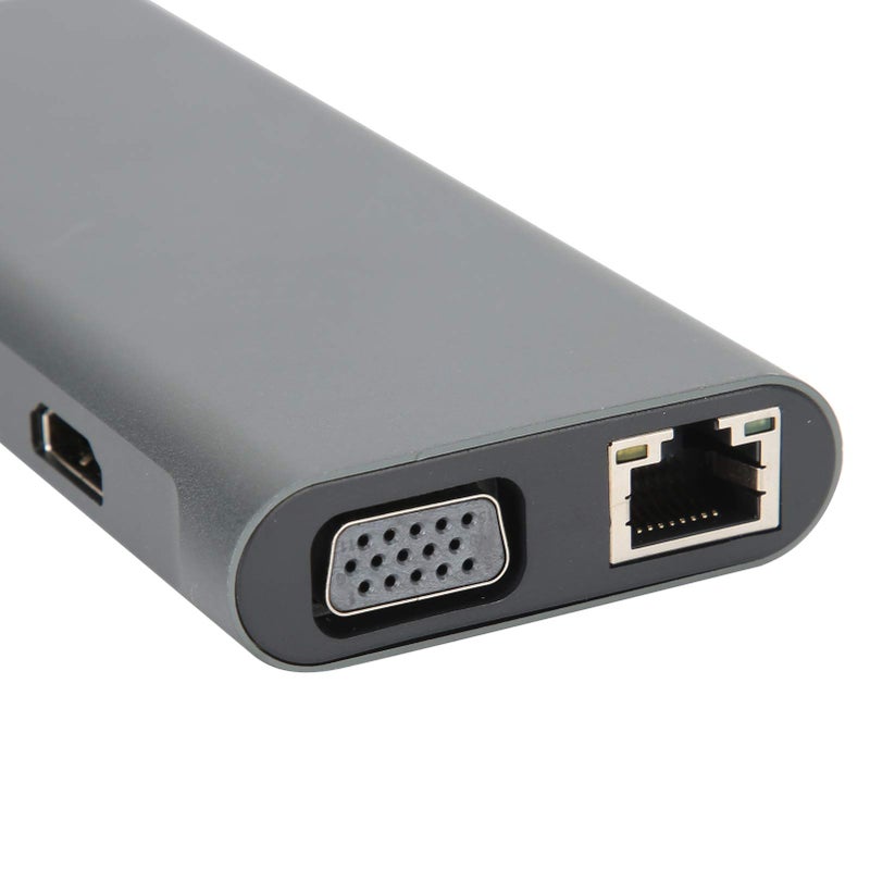 12 في 1 محور USB C من الألومنيوم محطة إرساء مع شحن HDMI بدقة 4K وقارئ بطاقات - Image 3
