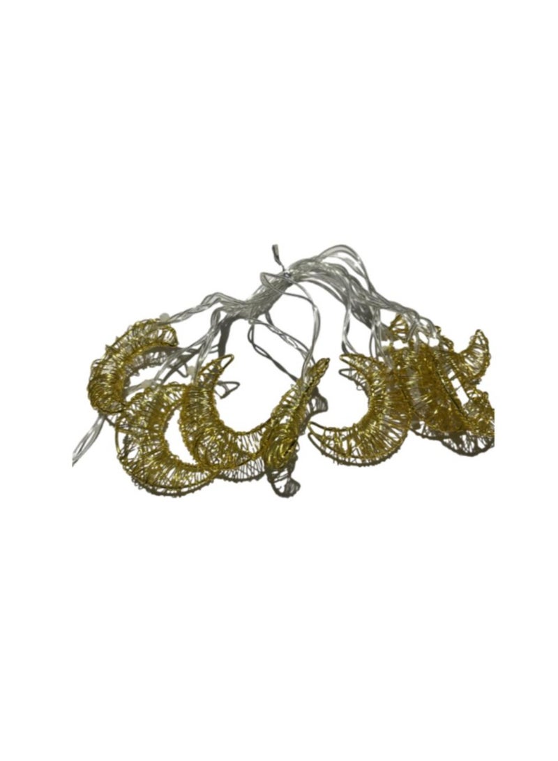 Golden crescent necklace  - Image 1