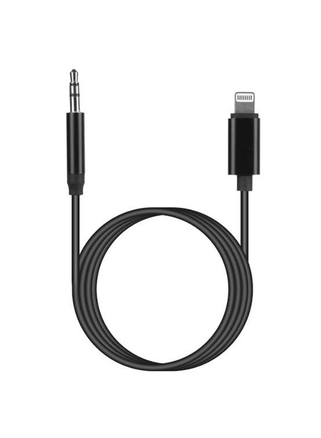 Lightning to 3.5mm AUX Audio Adapter Cable, Model JH-023, Black - Image 3