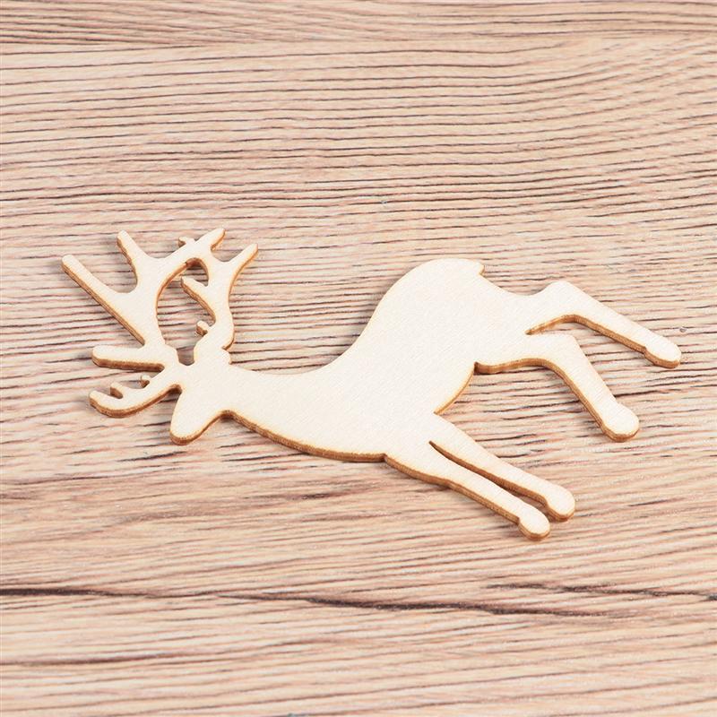 Diy Handmade Material Sika Deer Wood Puzzle Decorative Wood Square Round Wood Wedding Teaching Supplies - Image 5