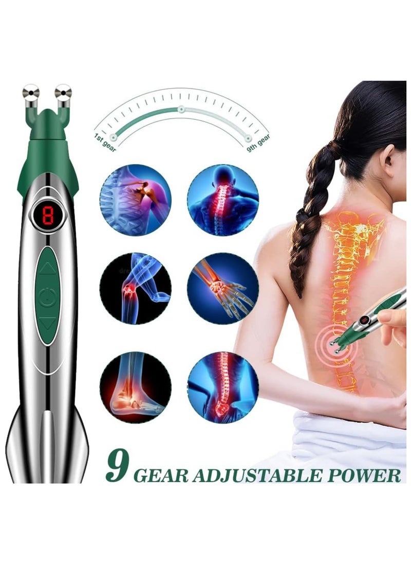Rocket Pain Relief Acupuncture Pen Portable Muscle Stimulator with 9 Adjustable Intensity Settings and 3 Unique Heads Cordless Transcutaneous Electrical Nerve Stimulation Therapy  - Image 3