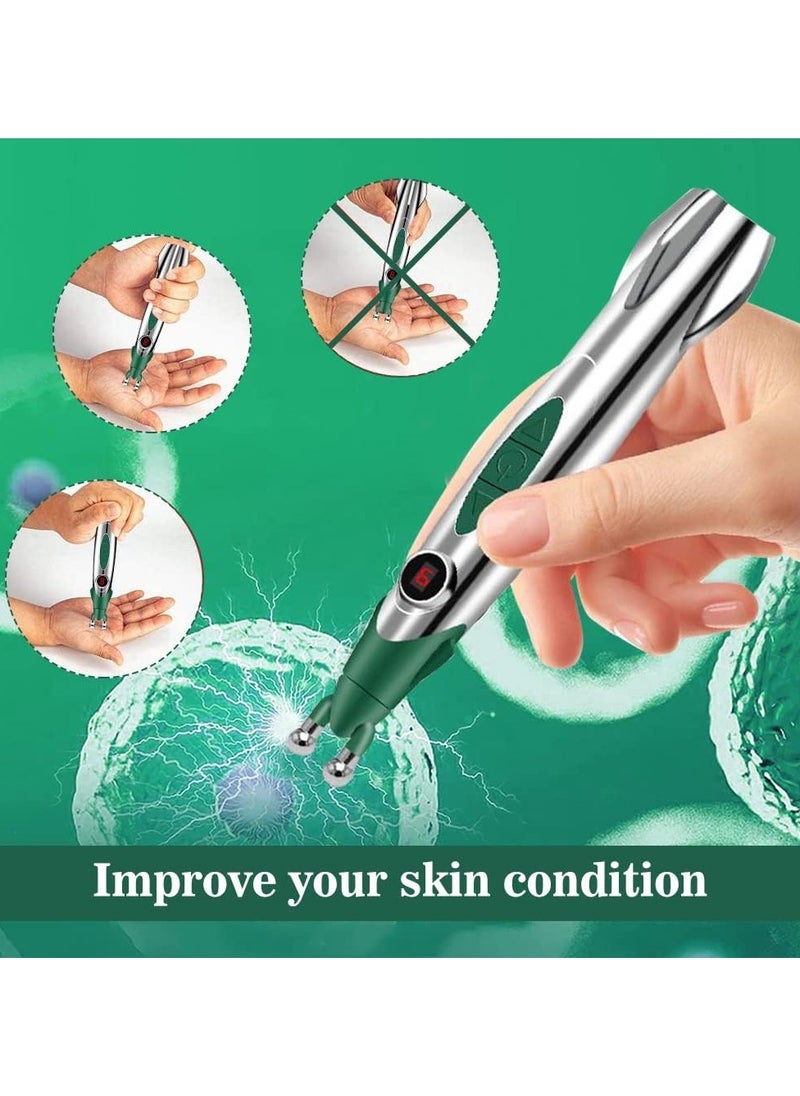 Rocket Pain Relief Acupuncture Pen Portable Muscle Stimulator with 9 Adjustable Intensity Settings and 3 Unique Heads Cordless Transcutaneous Electrical Nerve Stimulation Therapy  - Image 4