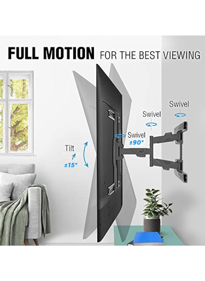 Adjustable Wall TV Mount, Suitable for 40”-75” Displays, 36.5KG Load Capacity, 600x400mm VESA, ±90° Swivel, -15° Tilt - pzsku/ZEDE22A2F7008AF3BA545Z/45/_/1737388618/f05fe3d8-3ba9-492d-afe8-36905f1446b4