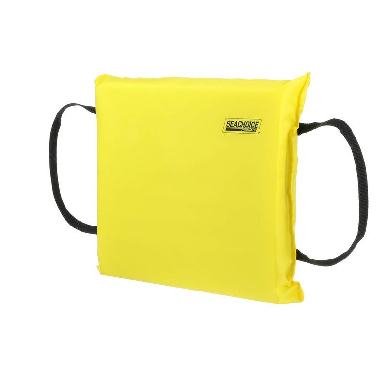 Seachoice Emergency Marine Foam Flotation Cushion, Square, 15 in. X 15 in, Safety Yellow - Image 2