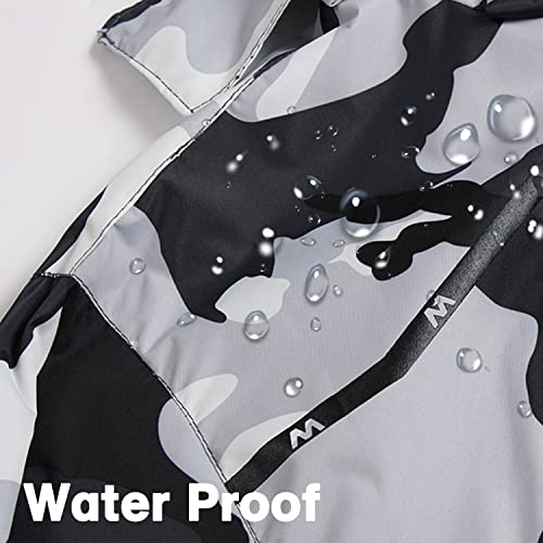 GIISAM Mens Windproof Jacket Waterproof Lightweight Mountain Sport Jacket for Men Hooded Windbreaker Raincoat(1898BLW-Camo,L) - Image 5