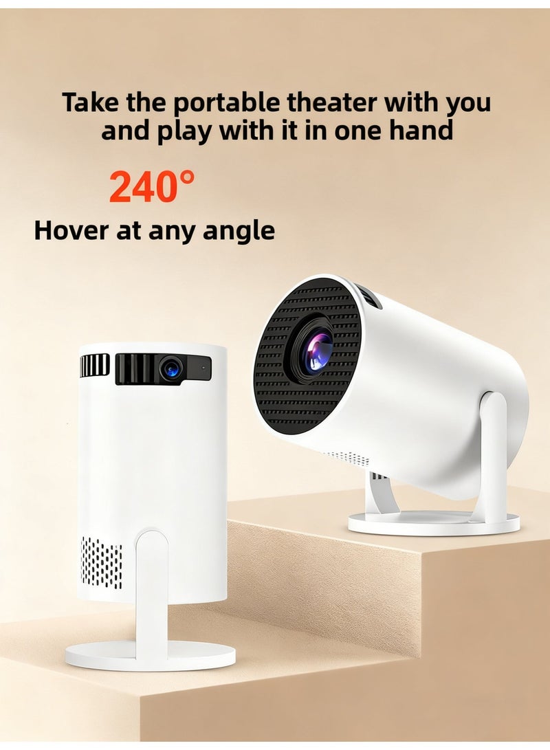 HY300 4K Ultra HD Home Theater Projector: Portable with Pan-Tilt & Cinematic Wall Projection - Image 3
