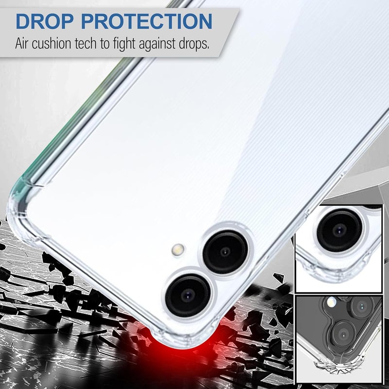 Cedo Samsung Galaxy A06 (4G) Bumper Case | Soft Jel Flexible Thin Full Protection Shock Proof Clear TPU Back Case Cover for Samsung Galaxy A06 (4G) (Transparent) - Image 3