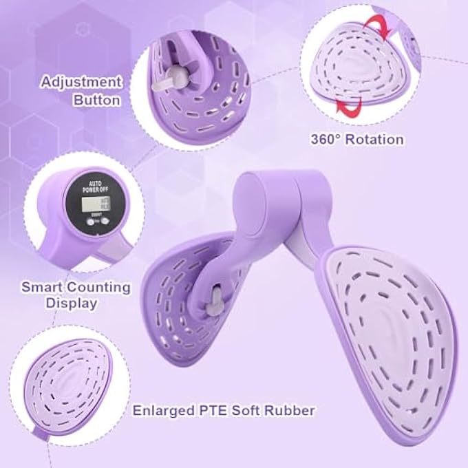 rayihni Thigh Master With Counter, Kegel Exercise Products For Women, Hip & Pelvic Trainer, Inner Thigh Toner Exercise Equipment, Women Pelvic Floor Inner Thigh Exerciser Strengthener - Image 5