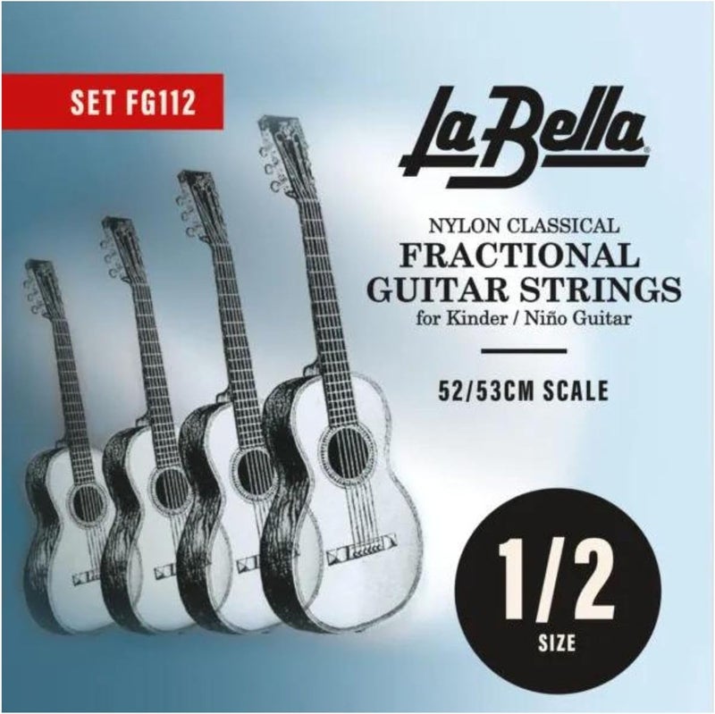La Bella FG112 Nylon ClassicalFractional Guitar String 1/2-30-48 - Image 3