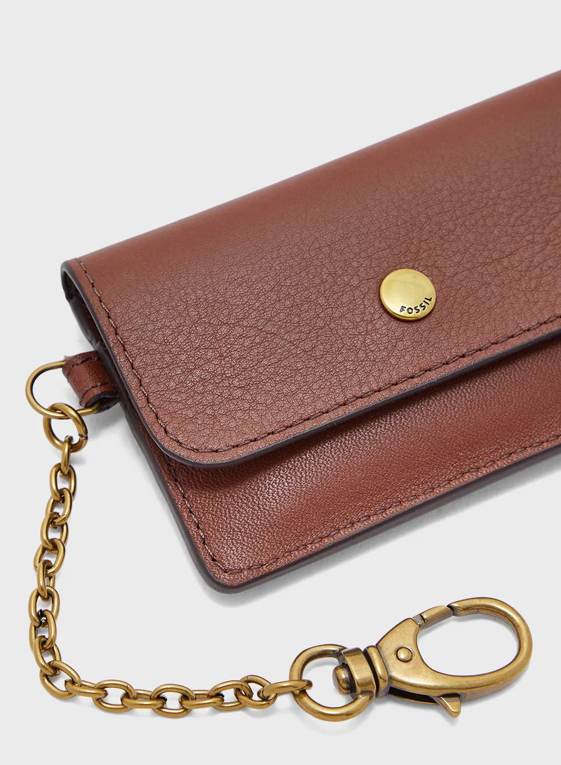 فوسيل محفظة بغطاء علوي