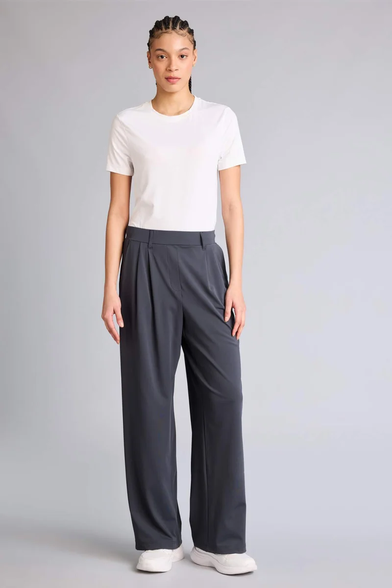 ديفاكتو Wide Leg Ankle Length Trousers