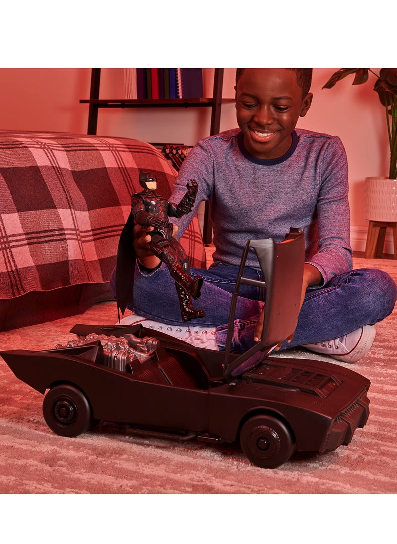 DC Comics - DC Comics, Batman Batmobile with 30-cm Batman Figure, The Batman Movie Collectible, Kids’ Toys for Boys and Girls Aged 4 and up - Image 1