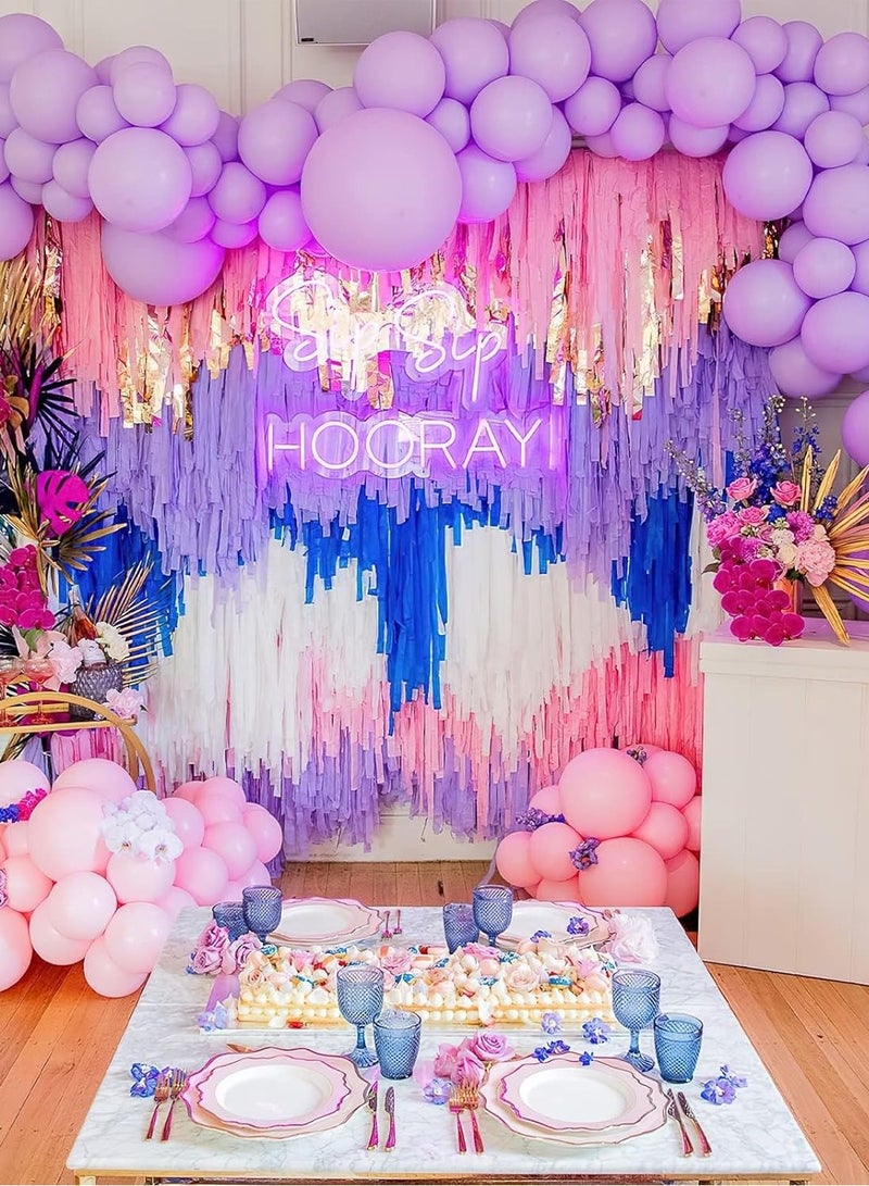 ThePartyPopper Pack of 3 Lavender Crepe Paper Streamers Roll 25m x 4.5 cm, Party Streamers for Birthday Party Supplies - Image 4