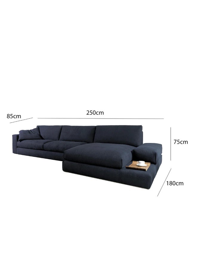Malazhouse Natural Wood Sectional Sofa – 300cm * 150cm – 150L x 75H x 300W - Image 4