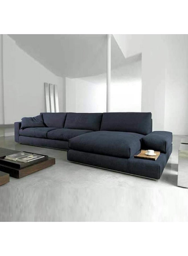 Malazhouse Natural Wood Sectional Sofa – 300cm * 150cm – 150L x 75H x 300W - Image 1