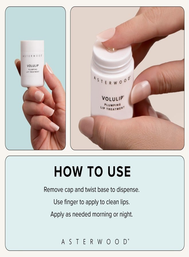 Asterwood Lip Treatment & Balm - with Volulip, Hyaluronic Acid, & Matrixyl 3000 - Hydrating, Plumping, Moisturizing, Anti-Aging - Plumper, Fuller Lips - for Women & Men - 0.5 Fl Oz - Image 5
