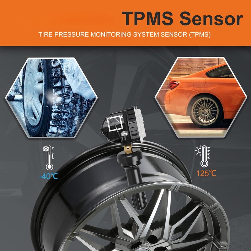 Excefore TPMS Sensor for GM - Tire Pressure Sensor 315Mhz, Compatible with Buick Cadillac Chevy GMC Pontiac - Replaces #13598771, 13598772, 13586335 - Image 5