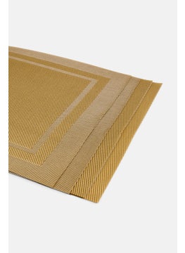 YOTO 4 Piece Textured Place Mat, Gold  - Image 3