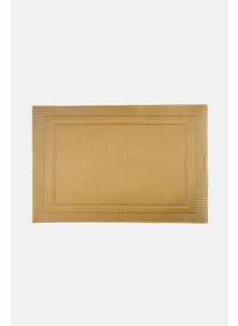 YOTO 4 Piece Textured Place Mat, Gold  - Image 1