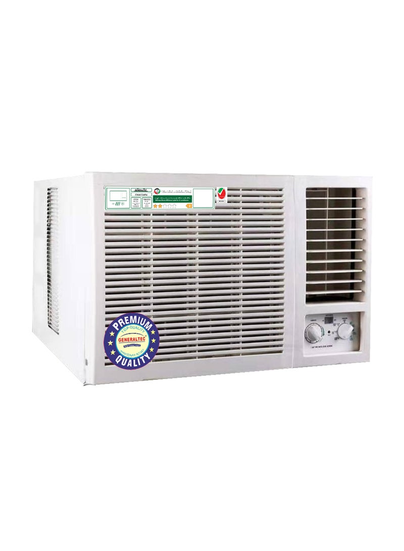 Generaltec 2 Ton Window Air Conditioner T3 Rotary Compressor, Turbo Cooling, Golden Fin, Low Noise, High Density Filter, Energy Efficient Window AC | 1 Year Warranty & 5 Years Compressor 3620 W GWAC24R4 White