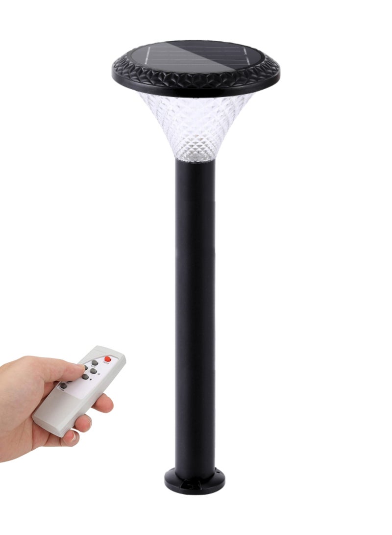 Vmax Solar Garden Post Light-80Cm-Black, Remote-Controlled LED Outdoor Solar Lamp, 3000K(Warm)/4000K(Neutral)/6500K(Cool) White Light, 3 Color Changing, 7500 MAh Battery, For Garden Yard Lawn Patio Pathway - Image 1