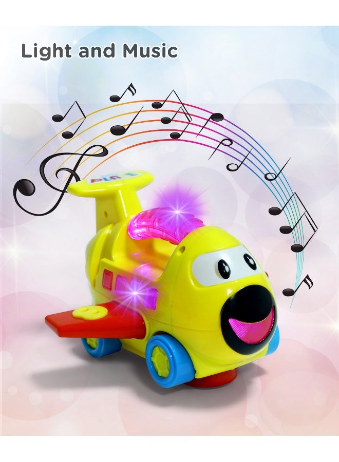 PlayNation Bump & Go Musical Plane with LED Lights & Music - Image 2