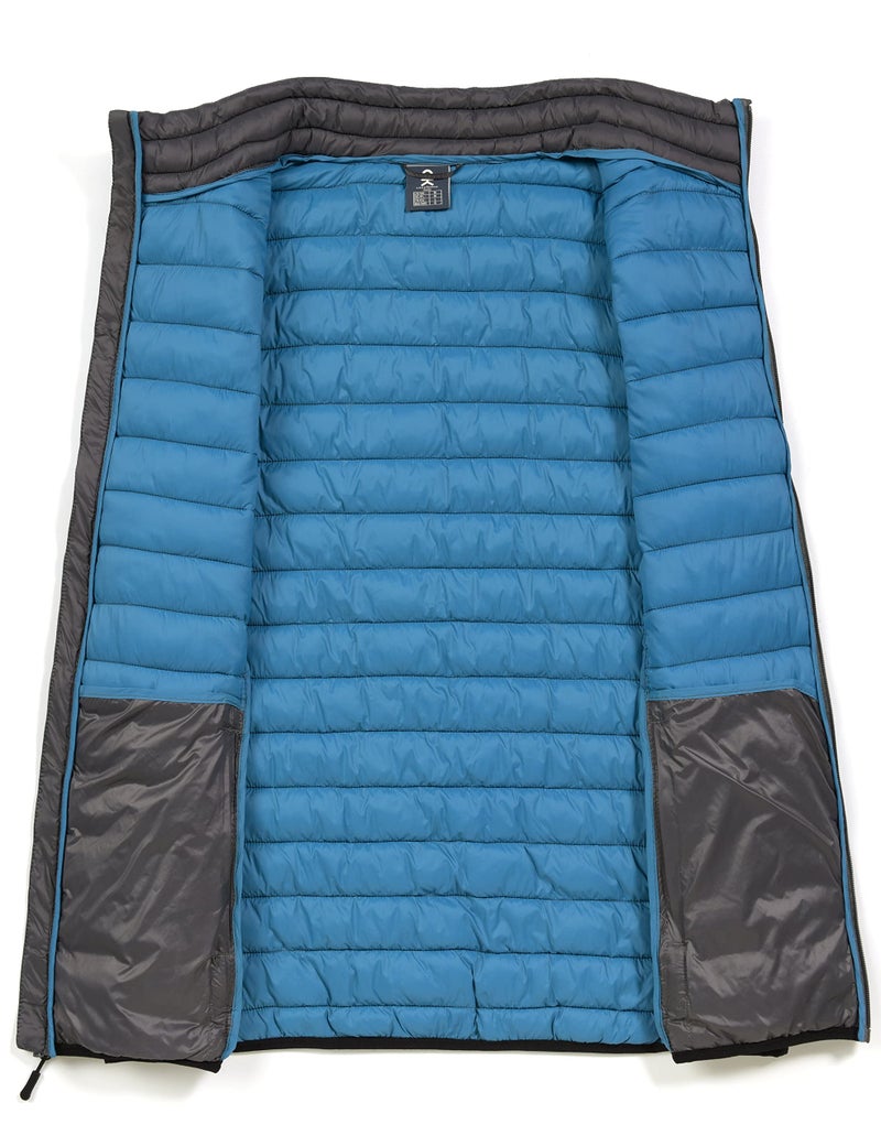 Little Donkey Andy Men's Lightweight Puffer Vest Warm Thermal Sleeveless Jacket for Golf Casual Travel Steel Gray S - Image 3