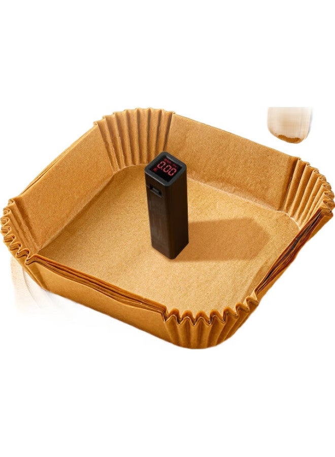 GRASEY Guangyi Air Fryer Paper, Disposable Oil Paper, Non-Stick Aluminum Foil, Waterproof Square Barbecue Pan, 50 Pieces, Gy8610 - Image 3