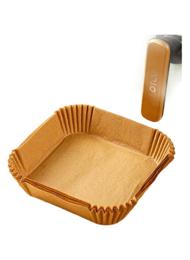 GRASEY Guangyi Air Fryer Paper, Disposable Oil Paper, Non-Stick Aluminum Foil, Waterproof Square Barbecue Pan, 50 Pieces, Gy8610 - Image 2