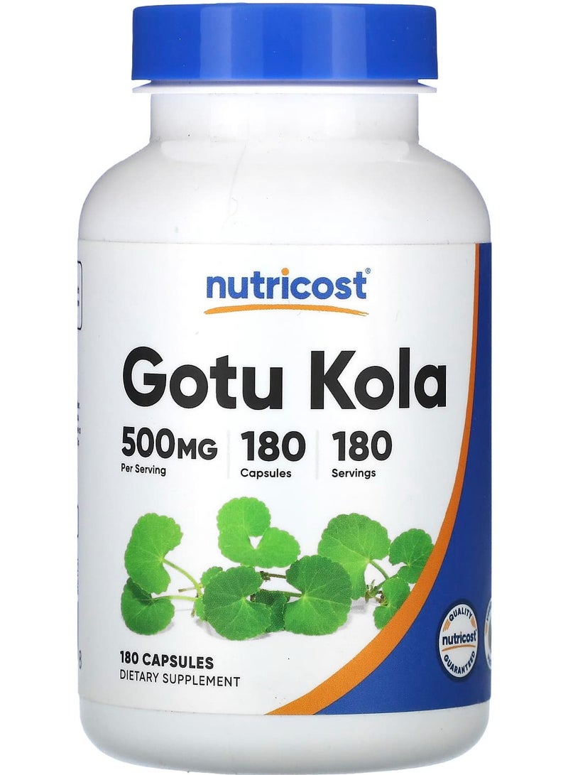 Nutricost جوتو كولا، 500 ملغ، 180 كبسولة