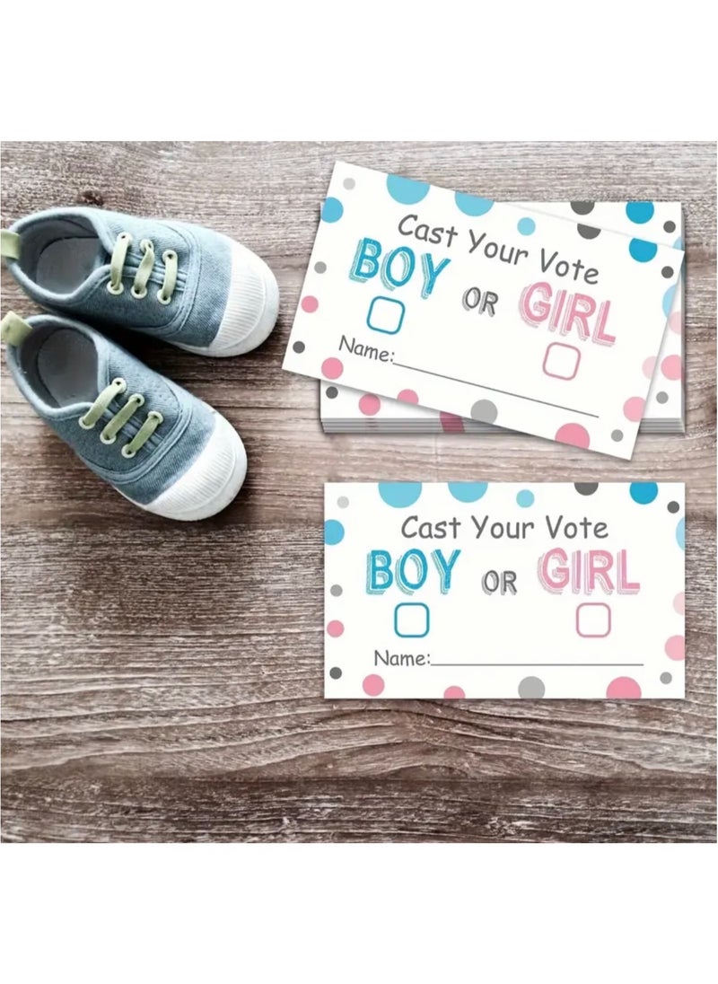 50pcs 8.99 * 5.41 cm Baby Shower Gender Disclosure Voting Card Baby Shower Party Game Card - pzsku/ZEDE301F20DD36CF90294Z/45/_/1739898948/25b8562c-b6e8-4789-ab01-75a0f5c5d804