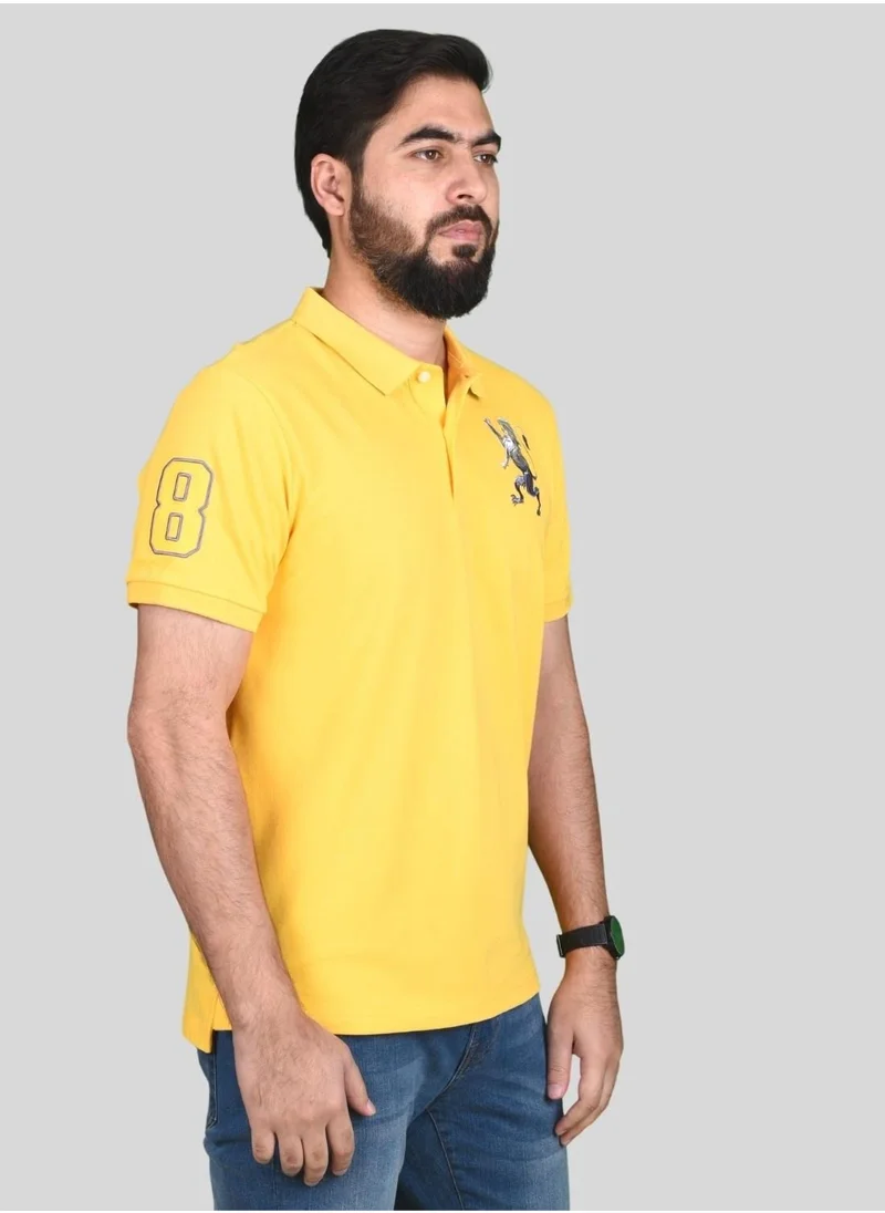 جيوردانو Men's Lion Polo - Daffodil Yellow