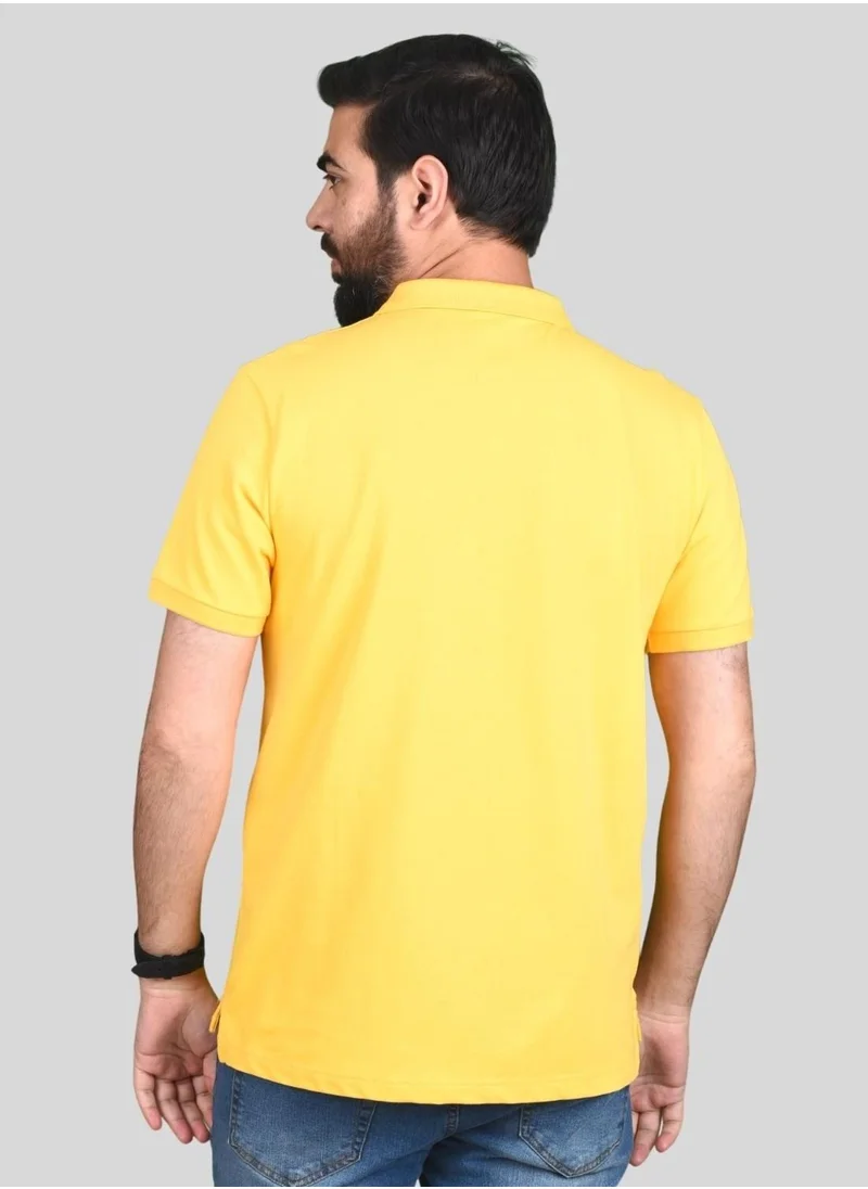 جيوردانو Men's Lion Polo - Daffodil Yellow