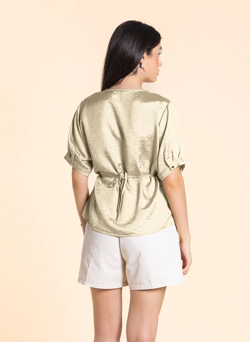 SHAPES DETAILED TEXTURED TOP