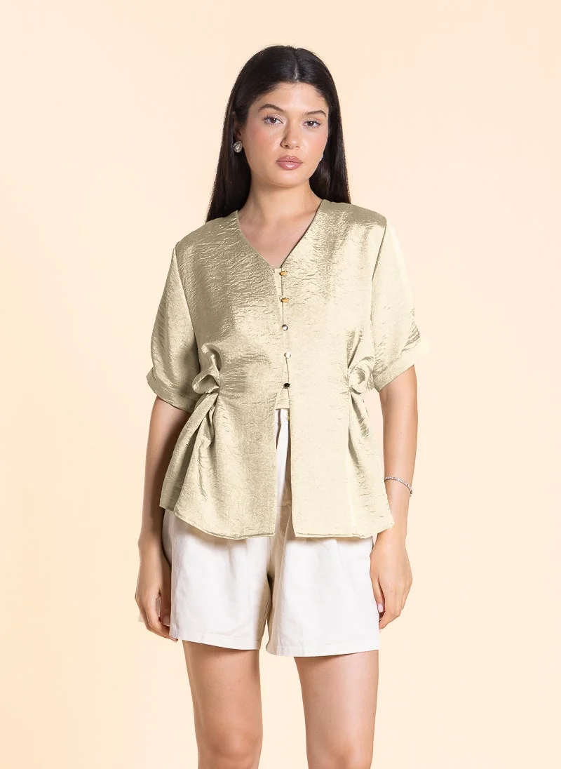 SHAPES DETAILED TEXTURED TOP