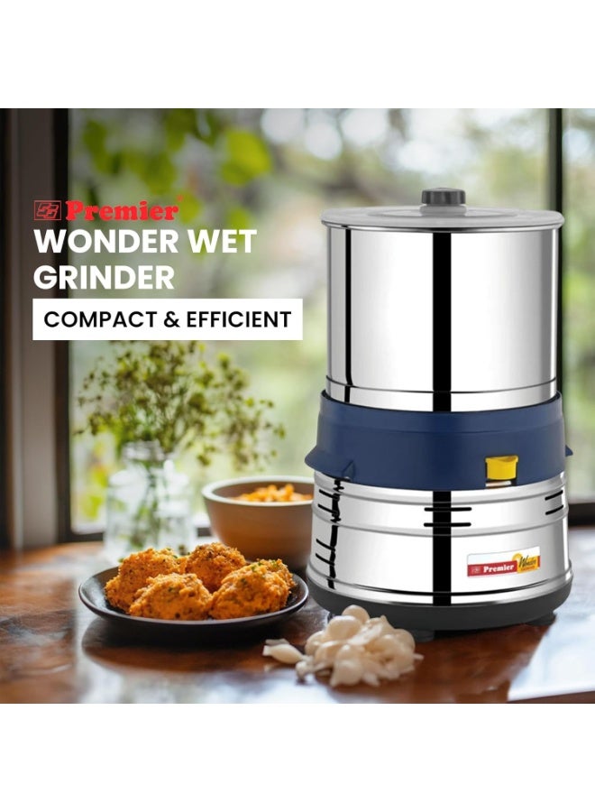 Premier Wonder Wet Grinder Pg 503 1.5 LTR 230v | Compact and Efficient, Ideal for Small Batches, 230v Motor, Durable Stainless Steel Drum, Sleek Design, Easy to Use and Clean - Image 3