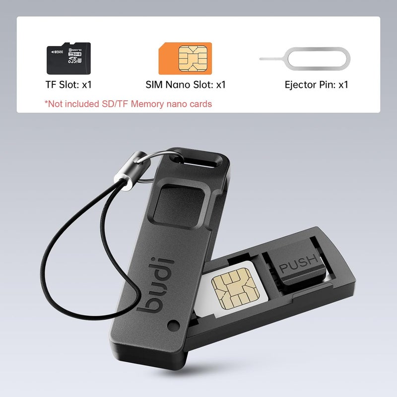 بودي أداة إخراج دبوس درج بطاقة SIM مع صندوق تخزين صغير لبطاقات SIM/TF - Image 4