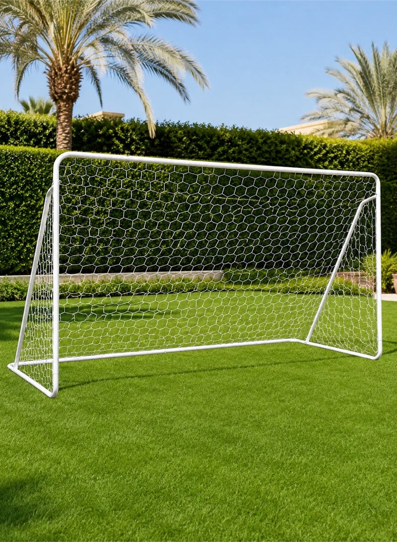 Samira Football Goal with a Single Net 240*150*90CM Soccer Nets for Backyard Training Equipment for Kids Youth Games Sports Fit for Family Game Play - Image 1