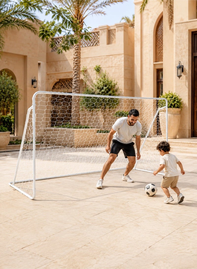 Samira Football Goal with a Single Net 240*150*90CM Soccer Nets for Backyard Training Equipment for Kids Youth Games Sports Fit for Family Game Play - Image 3
