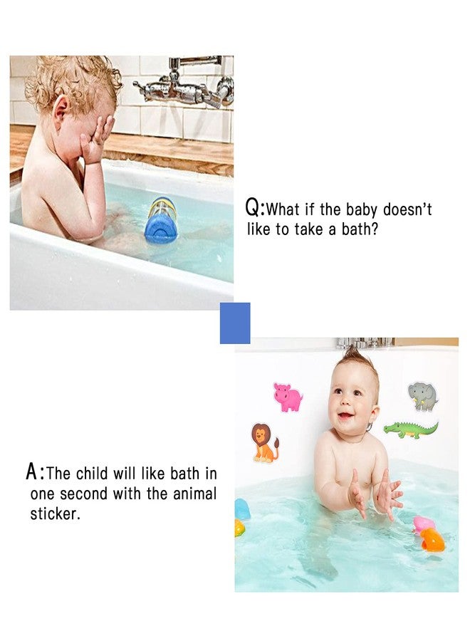 Secopad Non Slip Bathtub Stickers, 32 PCS Adhesive Kids Animals Anti Slip Decal Treads for Shower and Bath Tub with Premium Scraper - Image 3