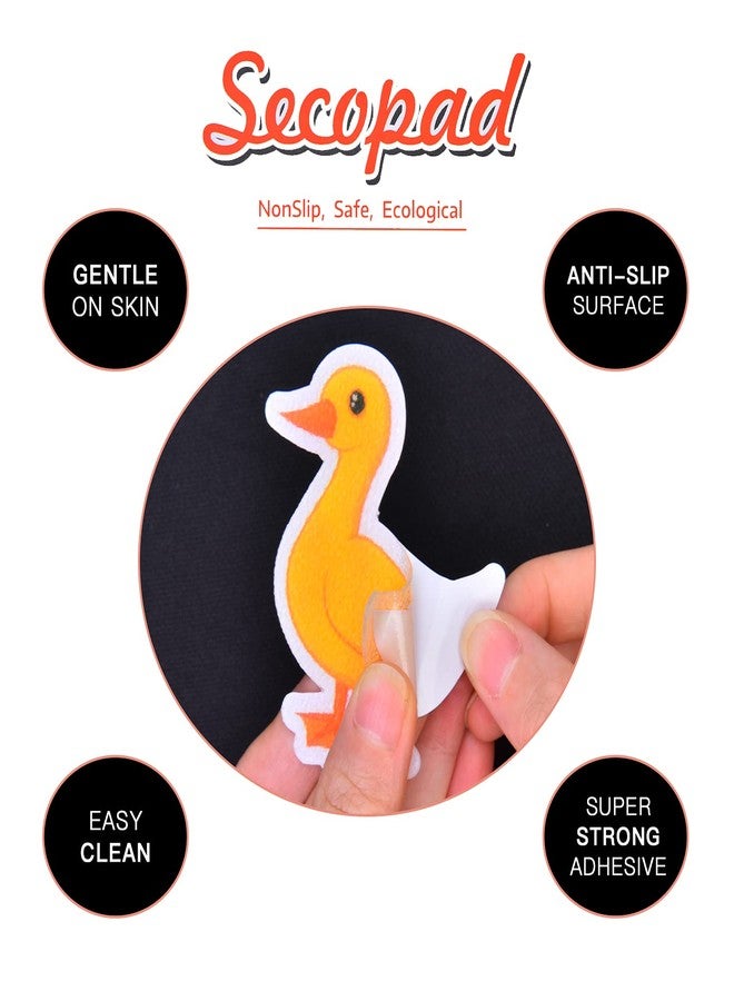 Secopad Non Slip Bathtub Stickers, 32 PCS Adhesive Kids Animals Anti Slip Decal Treads for Shower and Bath Tub with Premium Scraper - Image 2