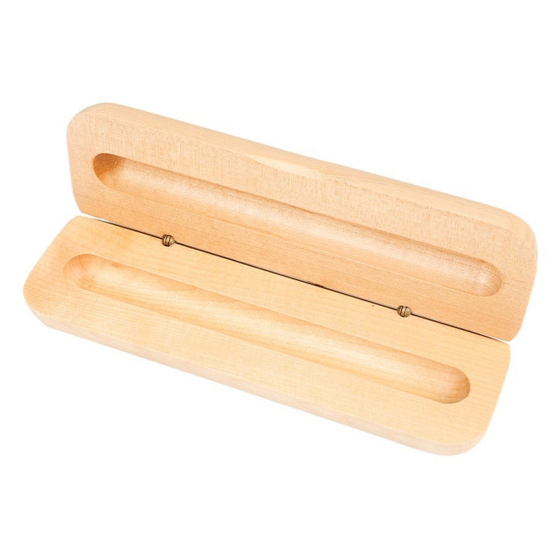 Wooden Pen Box, Retro Gift Box, Pen Box, Simple Solid Wood Storage Box, Wooden Box, Business Stationery Box, Single Pen Box - Image 2
