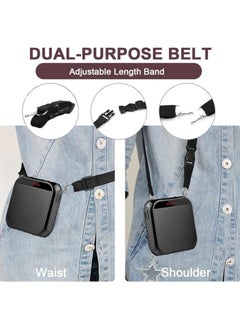 Rewell Voice Amplifier with Wired Microphone Headset Portable Rechargeable PA System Speaker Personal Microphone Speech Amplifier Loudspeaker for Teachers Tour Guides/Coaches Metting/Yoga/Fitness (Black)  - Image 5