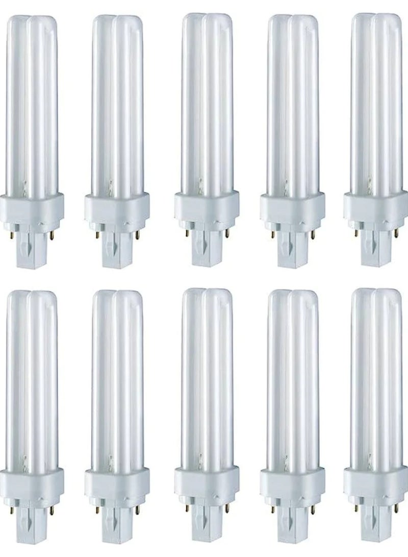Osram Compact Fluorescent Lamp 18 W 2 Pin Warm White, Pack of 10 - Image 1