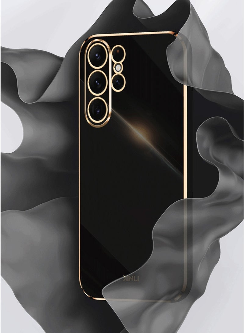 غطاء الحالة لسامسونج غالاكسي S23 ألترا ، الغطاء الخلفي الناعم للطلاء الفاخر ، رفع حماية الكاميرا الكاملة - Image 5