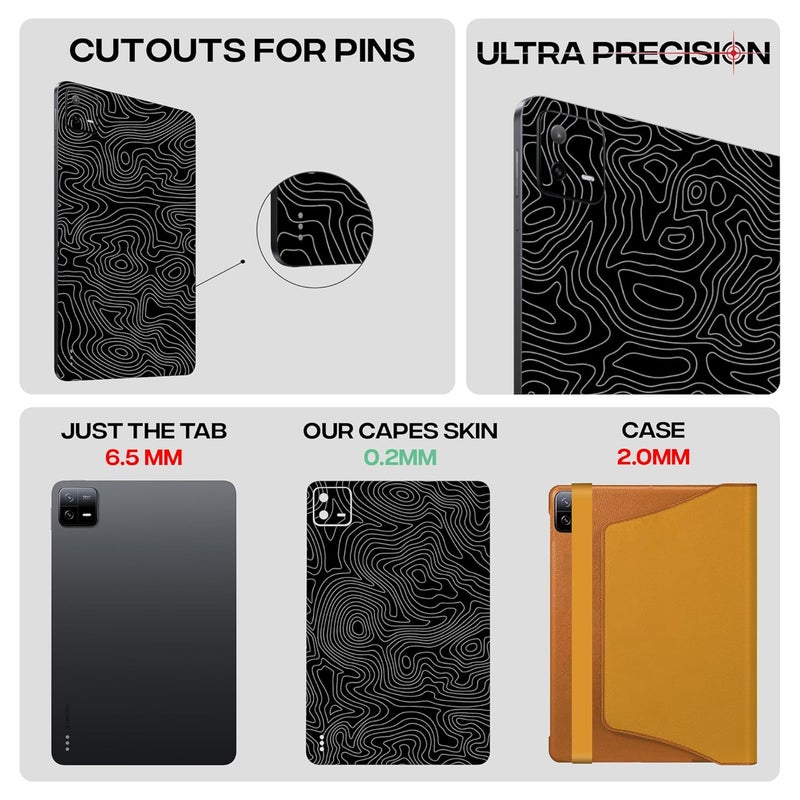 Capes Tablet Skins for Xiaomi Pad 6 | Ultra-Thin Protective Film | Anti-Scratch Vinyl Decal Skin | Not Case/Cover (Galaxy, Back Skin) - Image 4